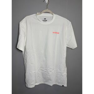 Bird Dogs Mens White Hummingbird Graphic T Shirt Size L Cotton Poly